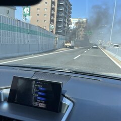 【火事】阪神高速松原…
