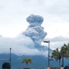 【噴火】桜島が鹿児島…