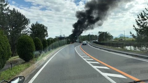 【火事】 滋賀県守山…