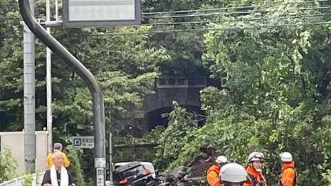 【土砂崩れ】神奈川県…