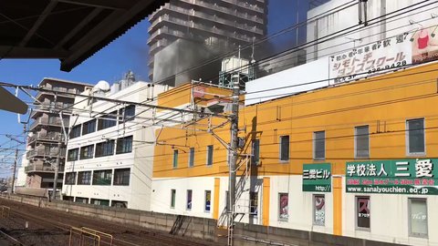 火事 中央 総武線 本八幡駅の線路沿いの建物火災 現場騒然 まとめダネ