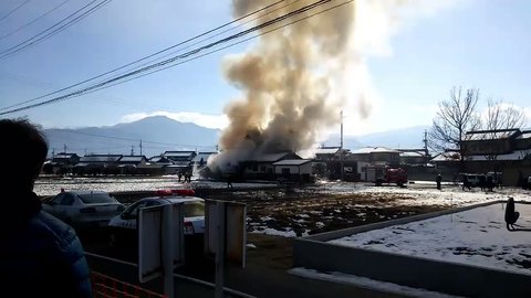 【火事】長野県長野市風間で火災