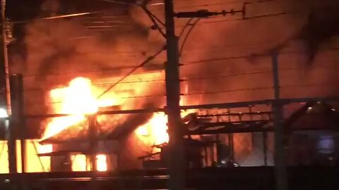 【火事】西岐阜駅近く…