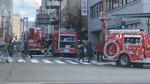 【火事】松山市駅付近…