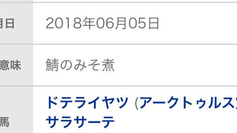 競馬 サバノミッソーニ という名前の競走馬が話題に 名前の由来が鯖のみそ煮 いいのかこんな名前で まとめダネ