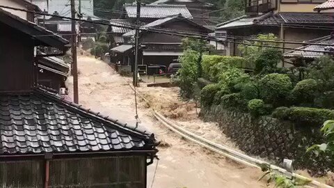 【大雨】比叡山 滋賀…