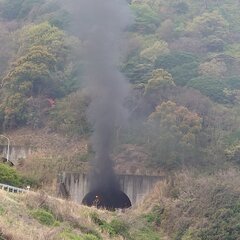 【火事】高松道上り川…