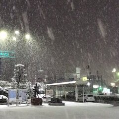 「雪降ってる」宮城県…