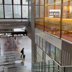 【大雨】JR岡山駅 …