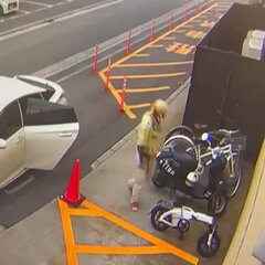 自転車が盗まれる瞬間…