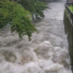 【台風】目黒川が増水…