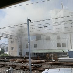 【沿線火災】高槻駅前…