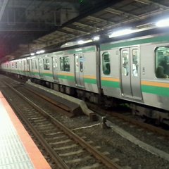 東海道線 横浜駅で線…