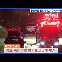 福島郡山市・車炎上４…