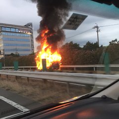 【車両火災】名神高速…
