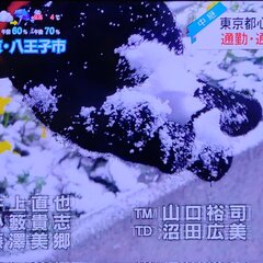 【積雪】東京都に雪降…
