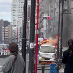 【車両火災】東京都目…