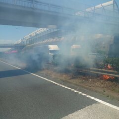 【火事】東名高速道路…