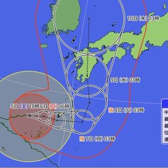 【画像】台風6号の進…