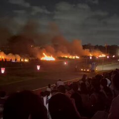 「いたばし花火大会中…