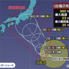 【悲報】台風7号 お…