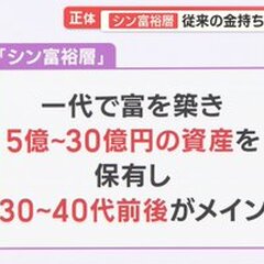 シン富裕層とは「一代…