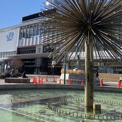 【画像】岡山駅前の噴…