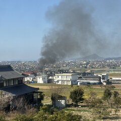 【火事】上野団地で火…
