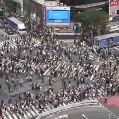 【動画】渋谷駅前で発…
