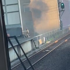 【火事】鶴橋駅の近く…
