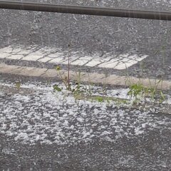 【雹】軽井沢でゲリラ…