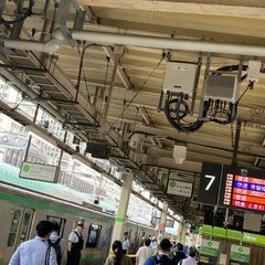 東海道線 東京駅で人…