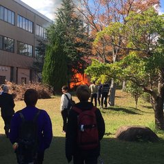 【火事】福山大学で火…