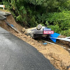 【道路崩落】尾道市瀬…