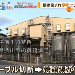 【窃盗】養鶏場でケー…