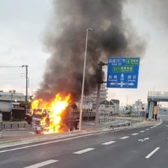 【車両火災】国道29…