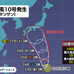 【また台風】マリアナ…