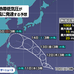 【台風情報】24時間…