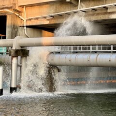 【水道管破裂】南海堺…