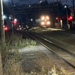 函館本線 朝里駅で乗…