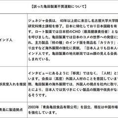 誤った亀田製菓不買運…