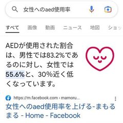 AEDを女性に使用す…