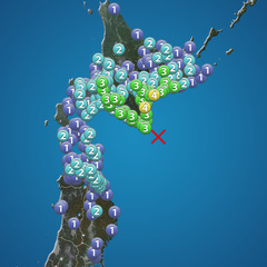 【地震情報】2日未明に北海道十勝沖でM6.3・震度4の地震発生、震源の深さはごく浅い→「結構長く揺れてたけど」「北海道全域に揺れ広がったのに？」不安な声