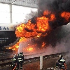 【火事】中国の高速鉄…