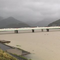 【台風10号】熊野川…