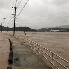 松浦川が氾濫危険 ラ…