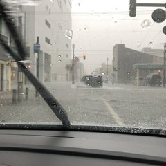 岩見沢市で大雨 道路…