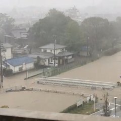 千葉県茂原市で河川氾…