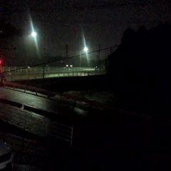 【大雨】新田川が大雨…