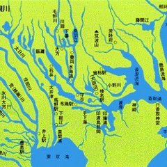 関東平野の昔の利根川…